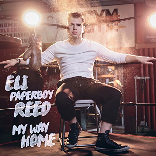 Eli Paperboy Reed sits in a boxing ring with text overlay My Way Home.
