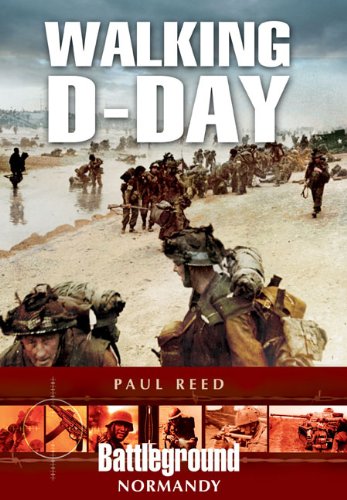 Book cover showing soldiers landing on a beach during the D-Day invasion.