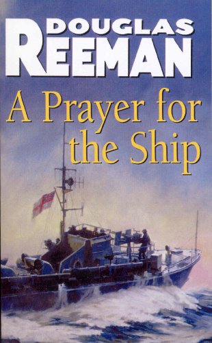 Book cover: "A Prayer for the Ship" with a painting of a naval vessel.