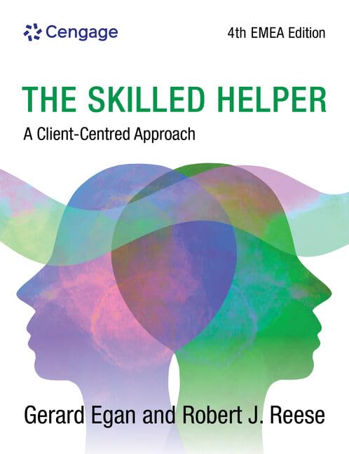 Book cover for The Skilled Helper featuring overlapping silhouettes of two human heads.