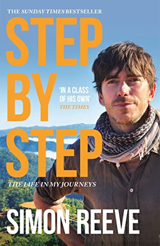 Book cover featuring Simon Reeve against a mountain landscape with large yellow text.