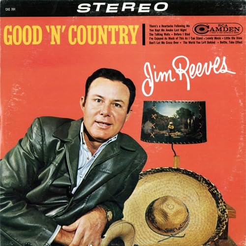 Jim Reeves album cover, “Good N’ Country”, with portrait and hat.