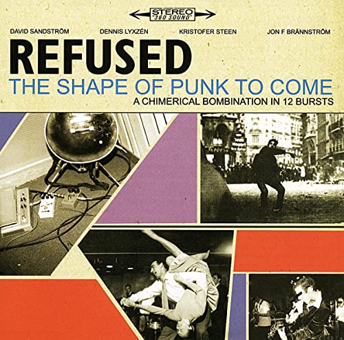 CD cover for Refused’s “The Shape Of Punk To Come” with collage imagery.