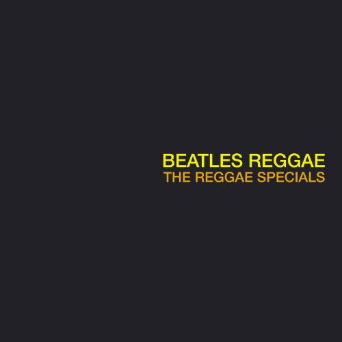 "CD cover with 'Beatles Reggae' and 'The Reggae Specials' in yellow text on a dark background."