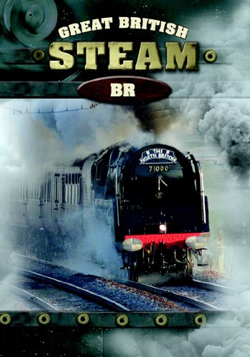 DVD cover featuring a black steam train with red bumper, emitting steam.