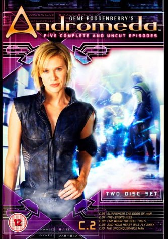 Andromeda DVD cover featuring a blonde woman in a dark uniform.