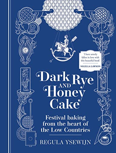 Book cover with blue background, white line illustrations, and title text in white.