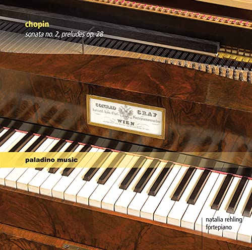 Close-up of a grand piano with sheet music and text overlay.