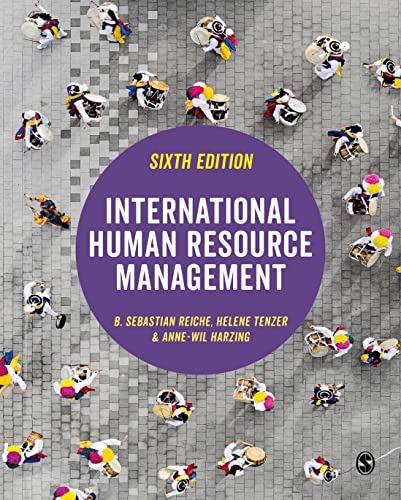 Textbook cover for "International Human Resource Management," sixth edition, with people.