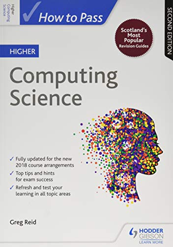 Book cover: “How to Pass Higher Computing Science”, second edition, with colorful graphics.