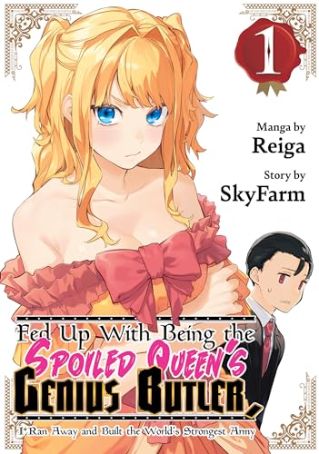 Manga cover featuring a blonde girl and a man in a suit, volume one.