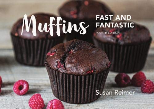 Colorful muffin images on a book cover with a bright and appetizing design.