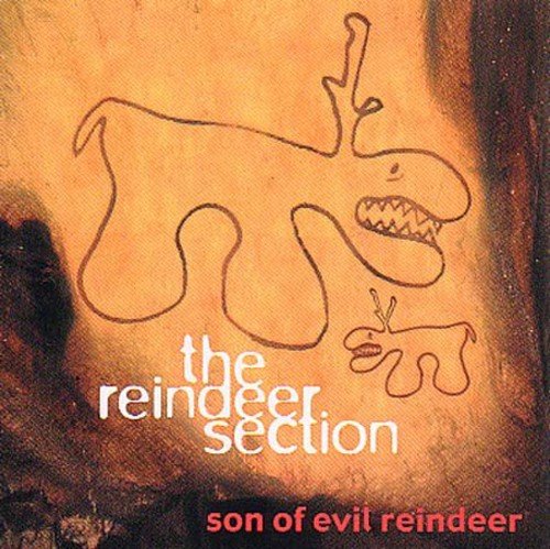 CD cover: orange textured background with a crude reindeer drawing.