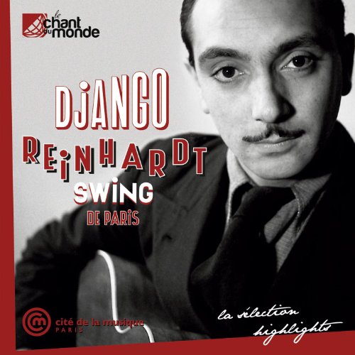 CD cover featuring a black and white portrait of Django Reinhardt.