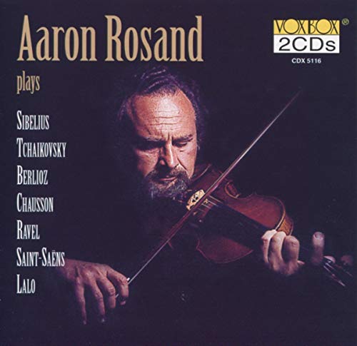 CD cover featuring violinist Aaron Rosand with composers listed.