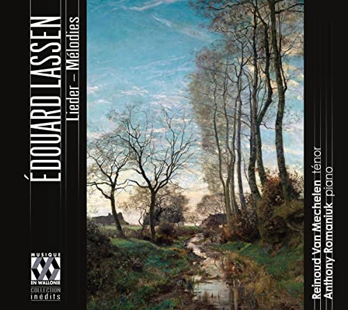 CD cover with a painting of bare trees and a small stream.