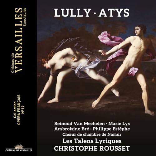 CD cover for Lully’s “Atys” featuring a painting of two figures.