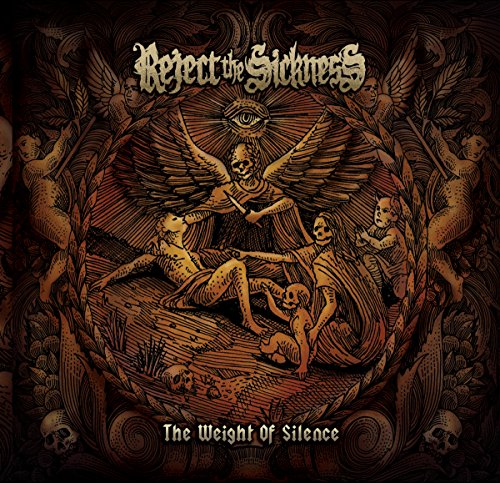 Album cover art depicting a winged skeleton, figures, and an eye in dark tones.