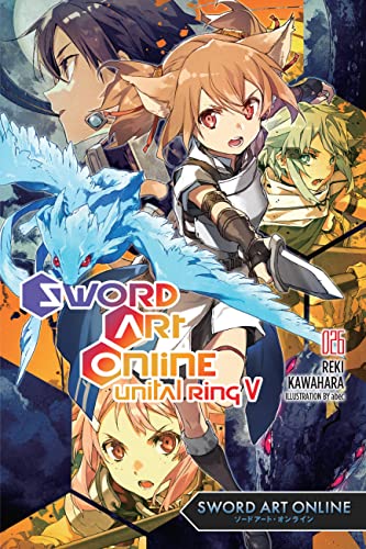 Sword Art Online novel volume 26 cover with characters and a blue dragon.