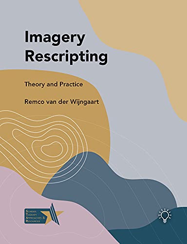 Book cover: "Imagery Rescripting" with abstract colorful wave design.
