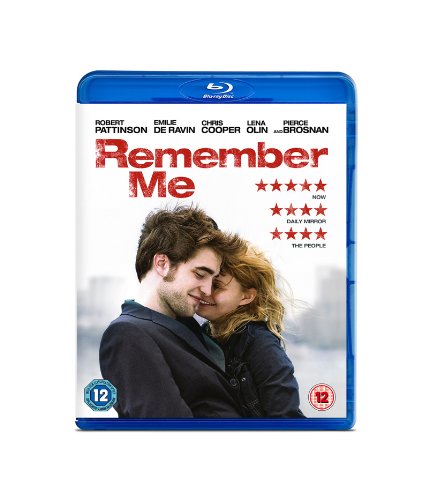 Remember Me" Blu-ray cover featuring Robert Pattinson and a woman embracing.