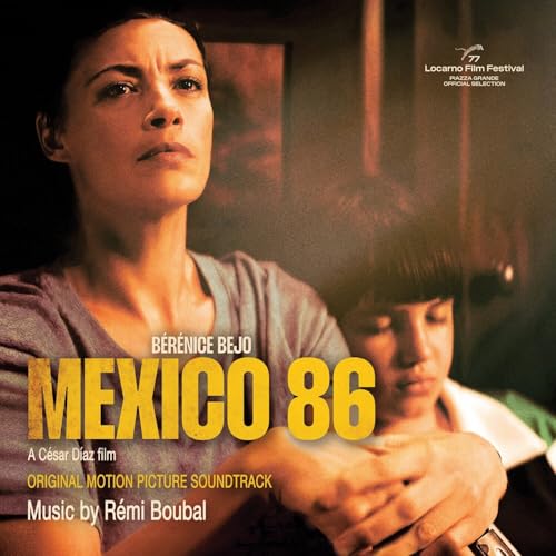 CD cover for “Mexico 86” featuring Bérénice Bejo and a young boy.