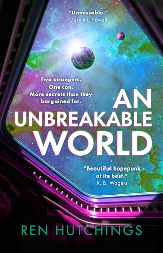 Book cover: “An Unbreakable World” with planets and space imagery.