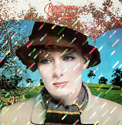 Renaissance album cover featuring a woman in a hat with colorful streaks.