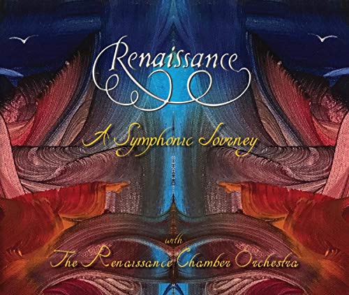CD cover with abstract red and blue brushstrokes, text Renaissance A Symphonic Journey.