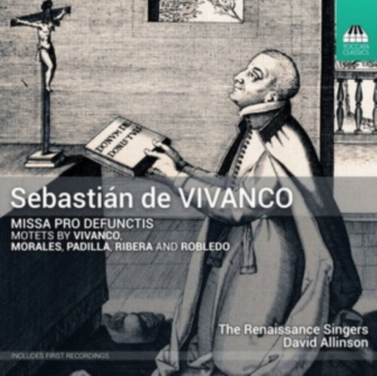 CD cover depicting a praying man and a crucifix, with text details.