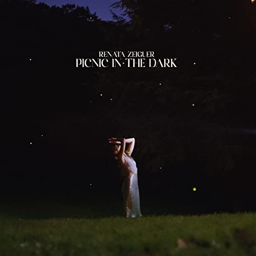 CD cover for Renata Zeiguer’s “Picnic In The Dark” with a woman’s silhouette.