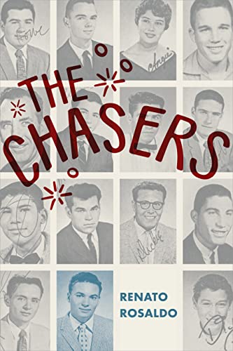 Book cover: "The Chasers" with a grid of vintage portrait photos.