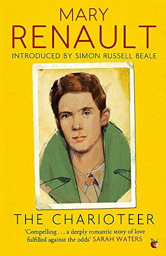 Book cover for The Charioteer by Mary Renault featuring a portrait of a man.