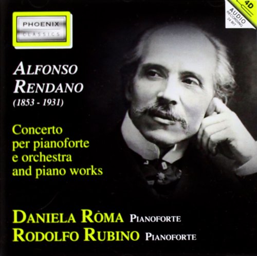 CD cover featuring a portrait of composer Alfonso Rendano and pianist Daniela Roma.
