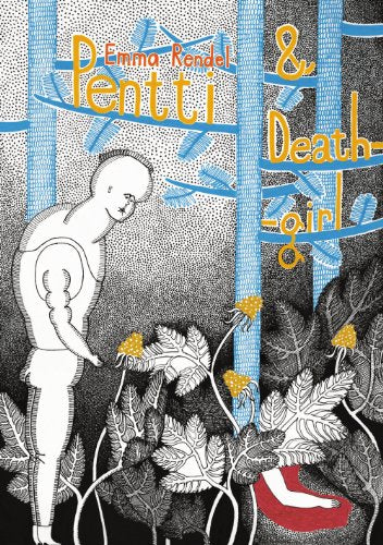 Book cover: stylized illustration of a man, plants, and a red foot.