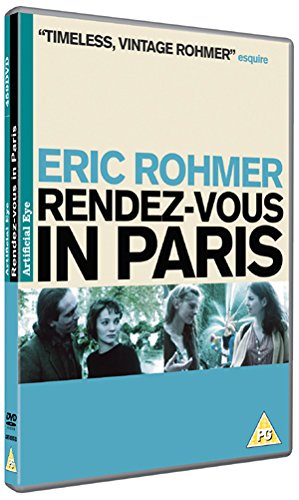 DVD cover for "Rendez-vous In Paris" featuring four people in a park.