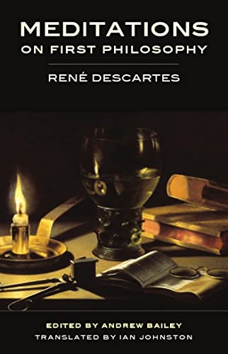 Book cover for “Meditations on First Philosophy” by René Descartes, 1642.