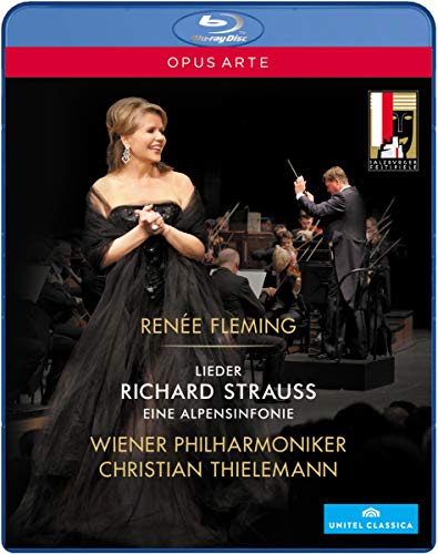 Blu-ray cover featuring Renée Fleming in concert with orchestra.