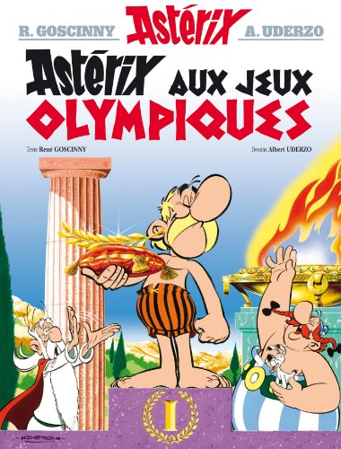 Asterix comic book cover depicting characters at the Olympic Games.