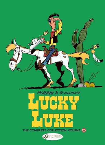 Cowboy on white horse shooting arrows, green background, comic book cover.