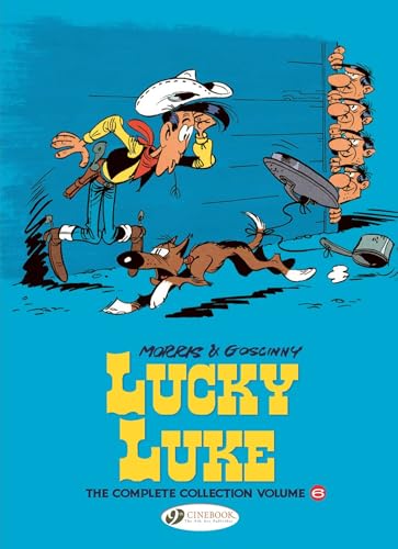 Lucky Luke comic book cover featuring a cowboy, dog, and text.