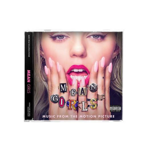 CD case for "Mean Girls" soundtrack featuring Rene Rapp, close-up portrait.