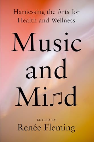 Book cover for “Music and Mind” with musical note detail.