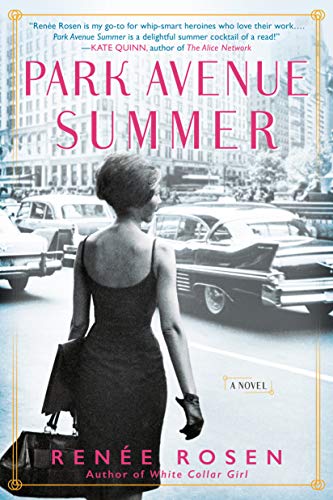 Book cover: woman in black dress walking down a city street.