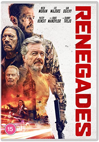 DVD cover for "Renegades" featuring Nick Moran, Patsy Kensit, and Danny Trejo.