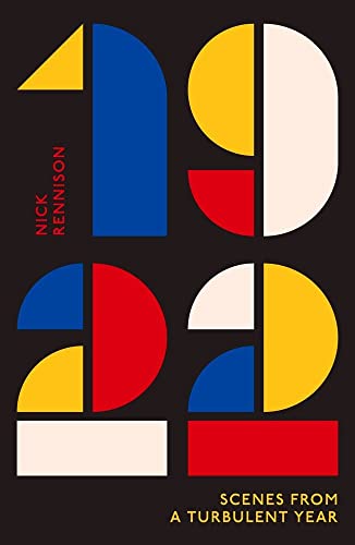 Book cover with bold geometric shapes forming the year "1922".