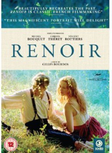 DVD cover for “Renoir” featuring two people in a sunlit garden.