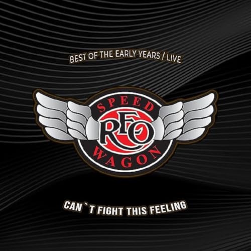 Reo Speedwagon CD cover with winged logo on black background.