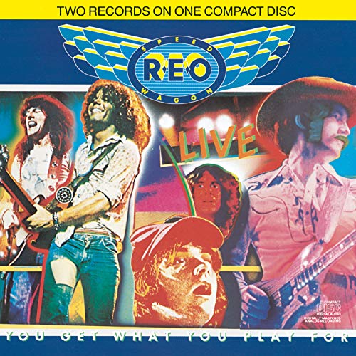 Reo Speedwagon album cover featuring band members in performance.