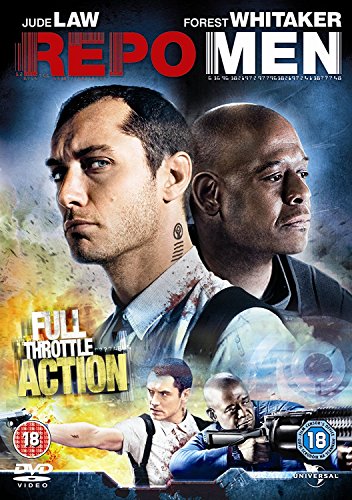 Repo Men DVD cover featuring Jude Law and Forest Whitaker in close-up.